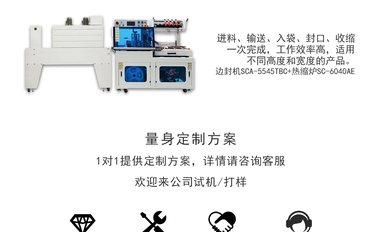 全自动热缩短包装机